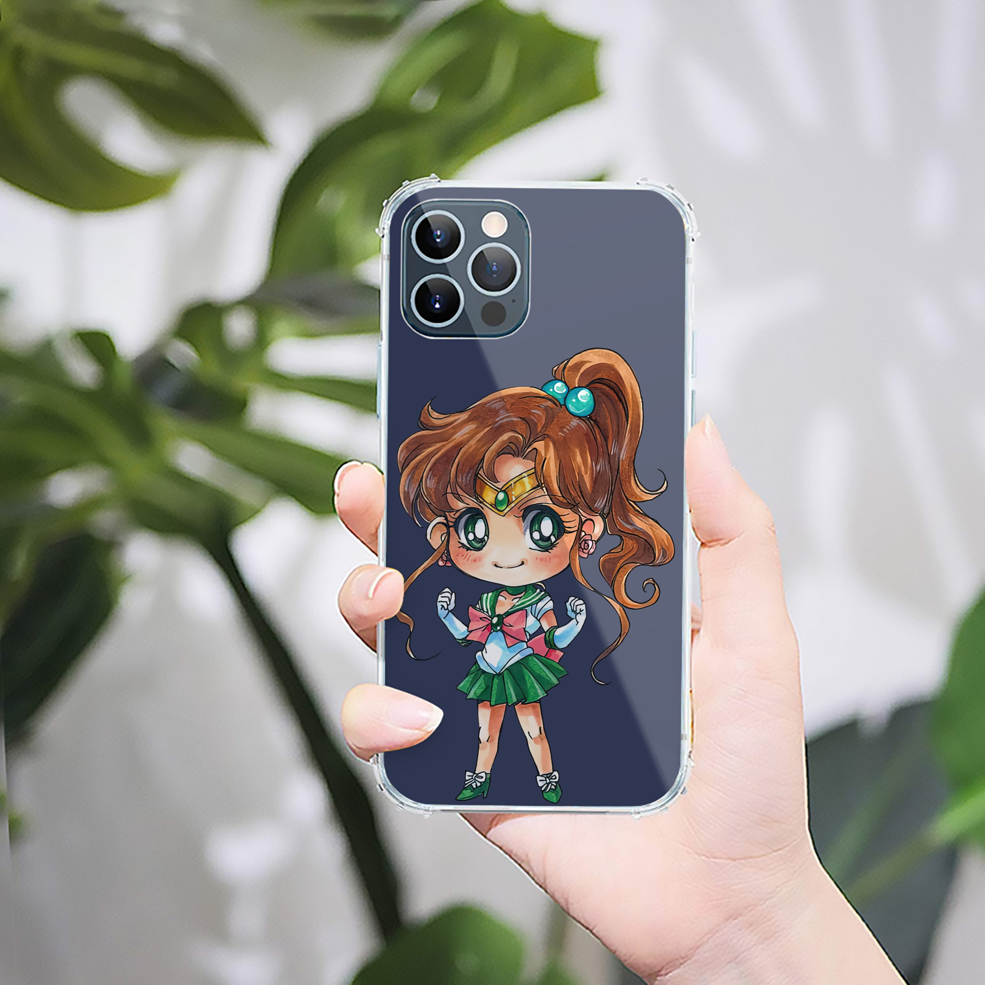 （画像用） 美少女戦士セーラームーン 木野 まこと きの まこと Sailor Moon Kino Makoto （セーラージュピター；Sailor Jupiter） 【iPhone 12シリーズ対応】透明スマホケース（クリアソフトケース）